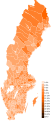 Map results for the Left Party (V)