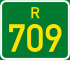 Regional route R709 shield