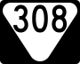 State Route 308 marker