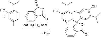 Thymolphthalein synthesis