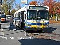 A New Flyer D40LF bus at UBC Loop.