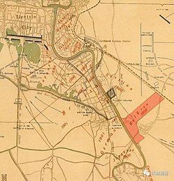 Location of Belgian concession of Tianjin