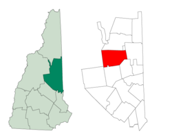 Location in Carroll County, New Hampshire