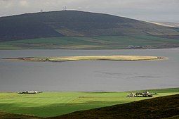 Damsay from Ward of Redland, Mainland, Orkney