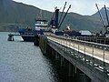 Seattle freighter arrives twice a month at False Pass.