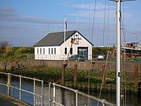 Station building of Girvan Coastguard Rescue Team, on the west coast of Scotland.