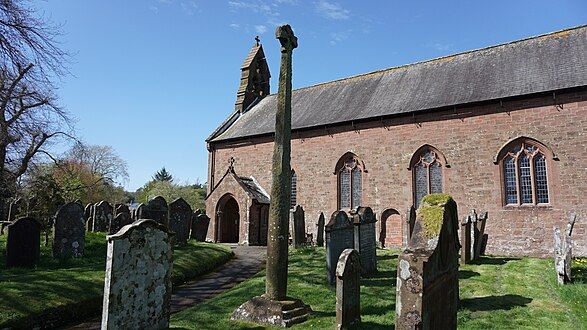 The Gosforth Cross, as seen from the southeast