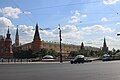 Manezhnaya Square seen from the start of Tverskaya Street