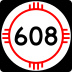 State Road 608 marker