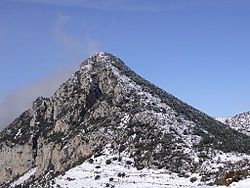 Landscape of the Roc de Galliner mountain in the Urgellet region.