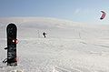 Sailing over snow