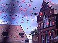 Release of the balloons by children from all 3 schools!