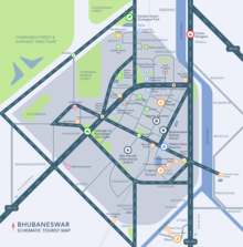 Bhubaneswar Schematic Map