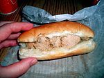 A chicken spiedie