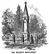 Monument to Daniel Sharp, Mount Auburn Cemetery, Cambridge, Massachusetts, 1855.