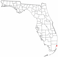 Location of Fisher Island in Florida