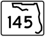 State Road 145 marker