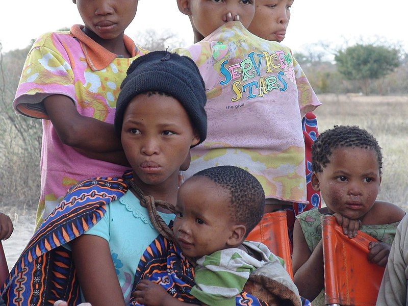 File:Namibian Bushmen Girls.JPG