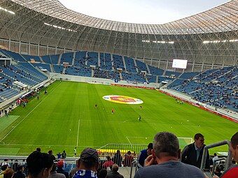 Internal view of the stadium