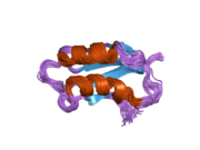 2ga7: Solution structure of the copper(I) form of the third metal-binding domain of ATP7A protein (menkes disease protein)