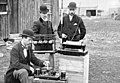 Image 13British Post Office engineers inspect Guglielmo Marconi's wireless telegraphy (radio) equipment in 1897. (from History of radio)