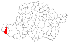 Location in Arad County