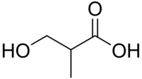 β-hydroxyisobutyric acid structure