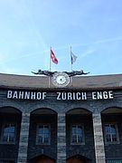 Clock at the station front