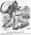 Schurz is depicted as a carpetbagger - November 9, 1872.