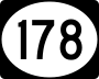 Highway 178 marker