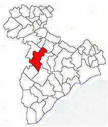 Location in Giurgiu County