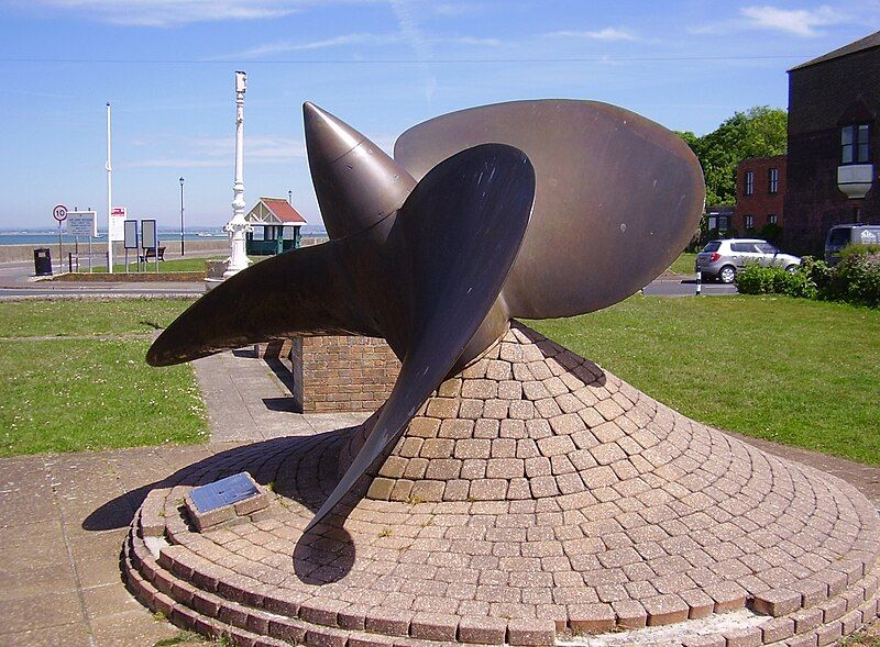 File:HMS Cavalier propeller.jpg