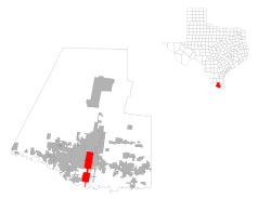 Location of Pharr, Texas