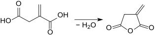 File:Itaconsäureanhydrid aus Itaconsäure.svg