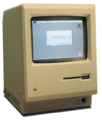 The Macintosh 128K, the first commercially successful personal computer to use a graphical user interface, was introduced to the public in 1984.[26]