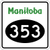 Provincial Road 353 marker