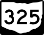 State Route 325 marker