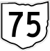 State Route 75 marker