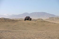 A 4x4 truck at the Ocotillo Wells State Vehicle Recreation Area