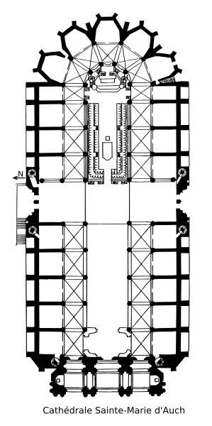 File:PlanCathédraleAuch.svg