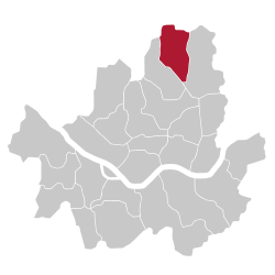 Location of Dobong District in Seoul