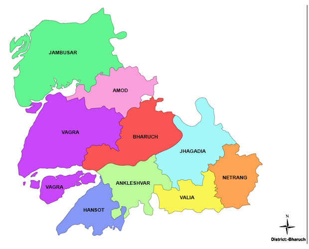 File:Bharuch Gujarat map.svg