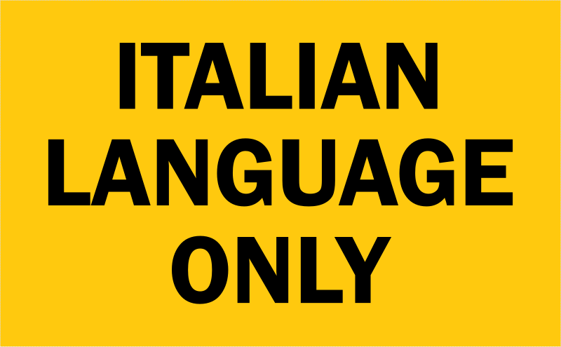 File:Italian language only.svg