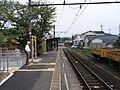 The renovated platform with a Shinto shrine on the left, August 2010