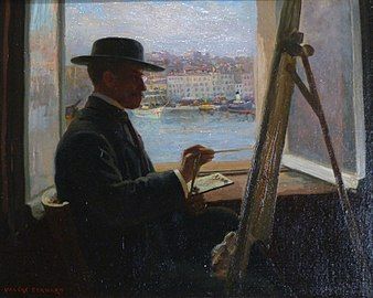 Jean-Baptiste Olive dans son atelier, Musée des beaux-arts de Marseille