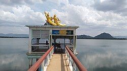 Ngwe Taung Dam located within Demoso Township