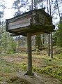 Traditional Finnish bear cache, patsasaitta.