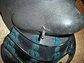 Odome, an attachment post for securing the chin strap of a kabuto (helmet)