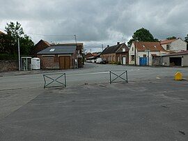 Quéant seen from next to the church