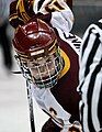 Saara Tuominen in a game against the University of New Hampshire at the DECC arena in Duluth, MN on Saturday, 13 March 2010.